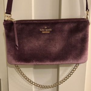 LIKE NEW ♠️ Kate Spade Velvet Convertible Purse
